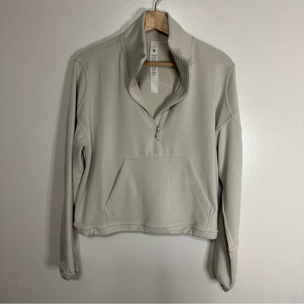 NWOT Lululemon Brushed Softstreme Half Zip - Picture 4 of 9